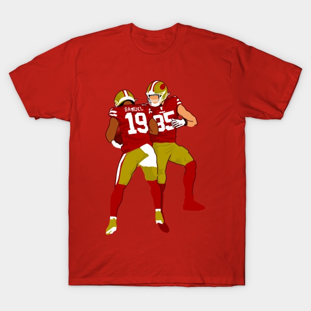 Deebo samuel x George kittle T-Shirt by Mic jr